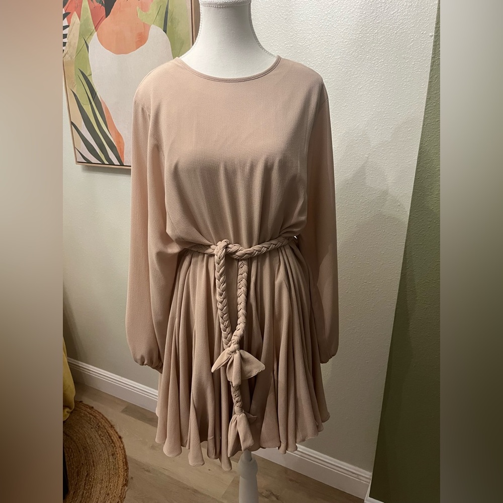 Gianni Bini Riley Braided Belt Long Balloon Sleeve Size S NEW!!!
